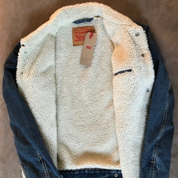 Levi's Trucker Sherpa Jean Jacket size S - Picture 5 of 7